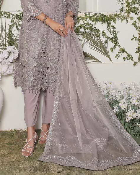 Lavender Organza Suit